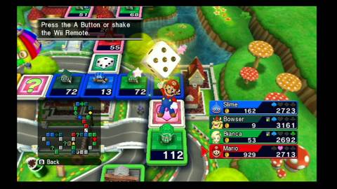 A die as seen in Fortune Street with Mario.
