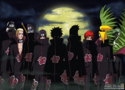  All the Akatsuki are playable characters, exception being Zetsu (black-white-plant-guy)