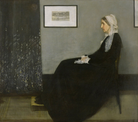 Arrangement in Grey and Black No.1, James McNeil Whistler, 1872, oil on canvas