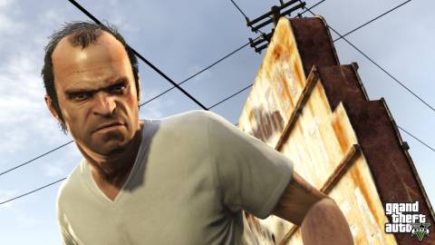Only Rockstar could get millions hyped to play a game featuring a dude who looks like this.