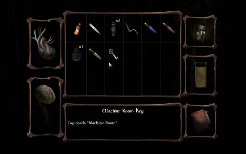 The inventory screen.