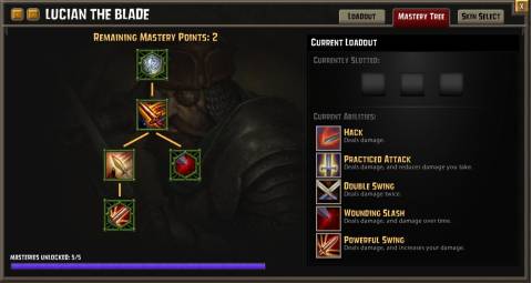 Lucian The Blade's Mastery Tree
