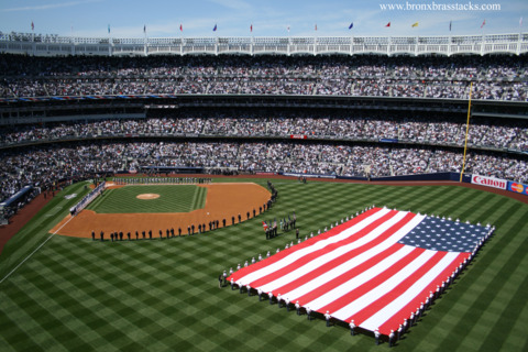 The new Yankee Stadium on Opening Day 2009 