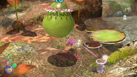 The world of Pikmin 3 is lush, vibrantly colored, and adorably designed.