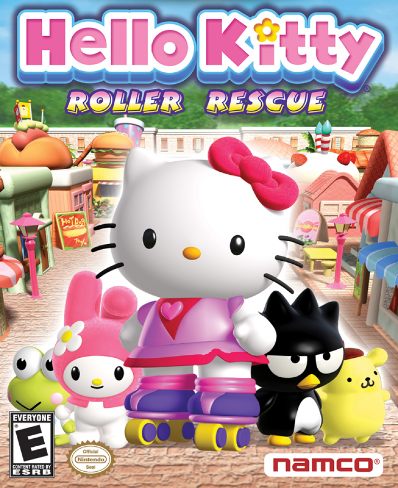 Hello we games. Игра hello Kitty Roller Rescue. Hello Kitty Roller Rescue ps2. Игра hello Kitty 2002. Хеллоу Китти Roller Rescue.