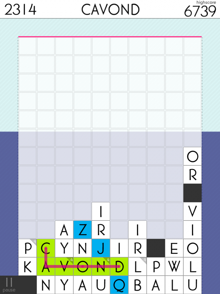 Spelltower is an incredibly addictive word puzzler for iOS with an equally terrific touch interface.