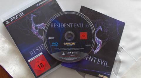 A shot of the early copies of Resident Evil 6 floating around overseas.