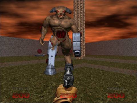 DOOM 64 was pretty great, and apparently people have made the sprites available for use on the PC. Loses some of its charm, though.