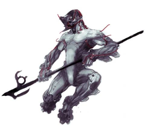 Concept art from the 2004 version of Dark Sector, which Digital Extremes spent a year pitching to publishers.