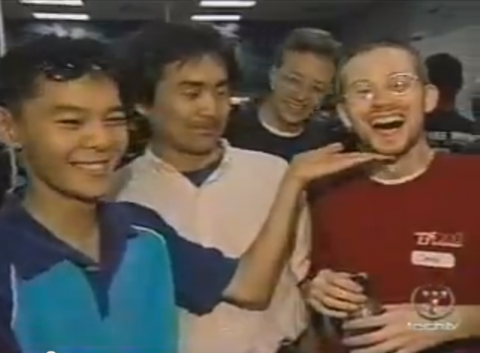 A snapshot from an old TechTV segment on the B4 tournament in San Jose, California. You might notice a familiar face.