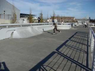 A number of Skaters at San Francisco's 2nd and Navy. 