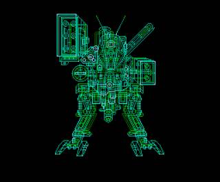 Wireframe of Metal Gear D.