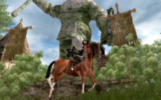 Horses in this game are roughly as maneuverable as a boat on land. 