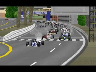 Start of a race at the Monaco Grand Prix.