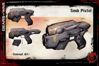 Concept art for the Snub Pistol