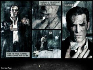 Max Payne 2's story is mostly told through graphic novel vignettes.