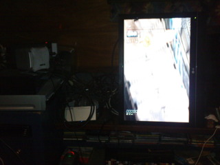 TV turned on it's side for some pure Ikaruga