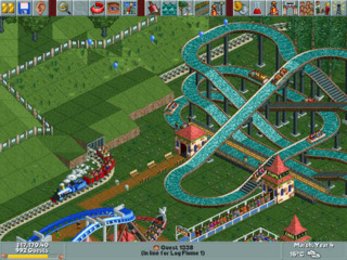 RollerCoaster Tycoon, an existential, isometric experience.