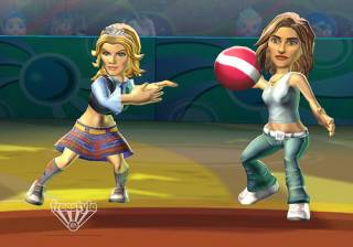 Fergie, Nelly Furtado, and a dodgeball... I'd go for the humps, or her lady lumps.