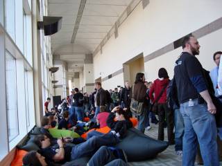 Bean bags are petri dishes of diseases. (PAX East 2010)