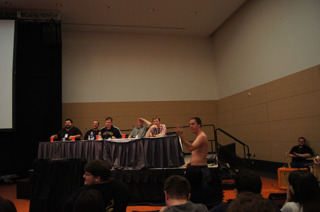 PAX East 2011 - Shirts are optional at the Giant Bomb panel.