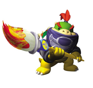 Bowser Jr's brush is a pivotal point in Super Mario Sunshine