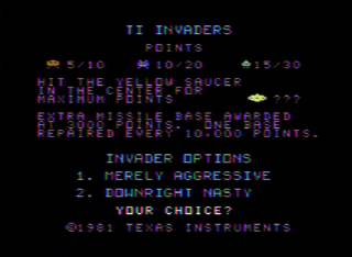 Ti Invaders screenshot