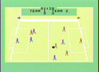 Screenshot of Indoor Soccer for the TI 99/4A