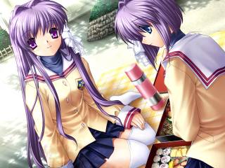 Lunch with Kyou and Ryou