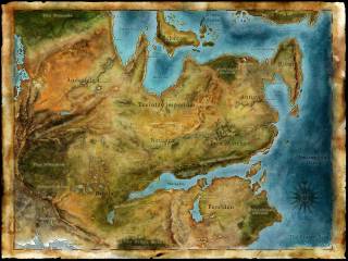 Thedas, the continent of all existing countries in Dragon Age