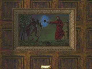 Painting showing the Trickster banished by the Hammerites