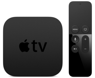 The new Apple TV and remote. Apparently you can hold the controller either vertically or horizontally... Where have I heard that before?