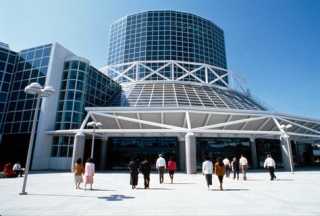 The Los Angeles Convention Center, relaxing at home.