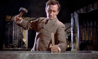 Vampire killer turned vampire candidate #1 Van HelCushing. I assume Peter Cushing got so good at this role he'd be the perfect undead killer of demons and vampires.