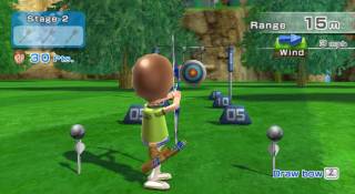 One of the early ranges in the Archery game.