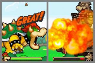 Bowser in a Battle with a Castle.