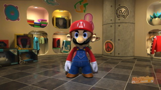 A recreation of Mario in ModNation Racers.  