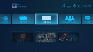 The latest flavor of Steam Big Picture mode. Aside from some additional setup screens, this is the Steam Link interface.