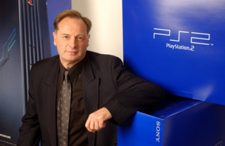 Press photo with the PlayStation 2