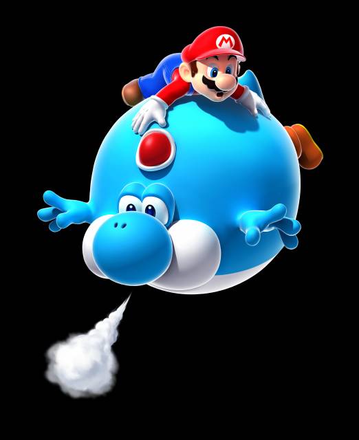 I claim Mario to be racist against all retarded blue inflatable dinosaurs.
