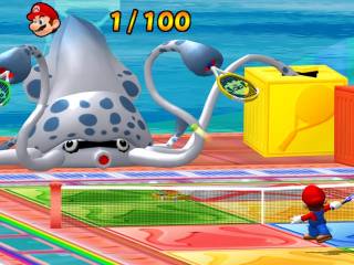Gooper Blooper is in one of the minigames in Mario Power Tennis.