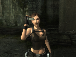 Lara Croft as she appears in Underworld