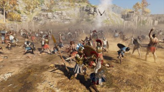 The big battles between the Spartan and Athenian armies are probably the weakest part of the game. You can farm some decent loot out of them, but they aren't much fun.