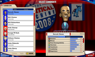 Candidate selection screen