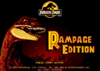 Rampage Edition's animated title screen.