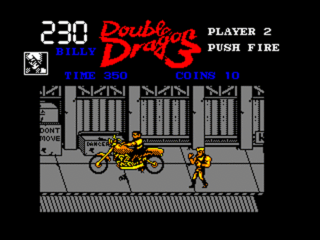 Double Dragon III was ported to several computer systems, including the Amstrad CPC.