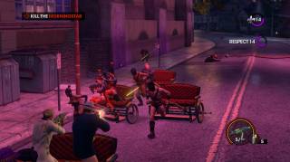 This screenshot pretty much explains what Saints Row: The Third is all about.