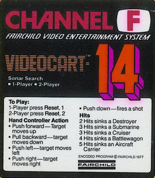 Videocart-14: Sonar Search