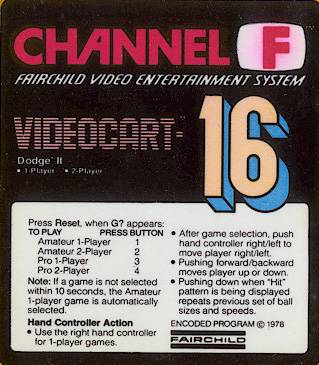 Videocart-16: Dodge'It