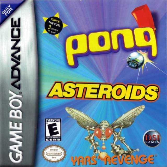 Asteroids / Pong / Yars' Revenge